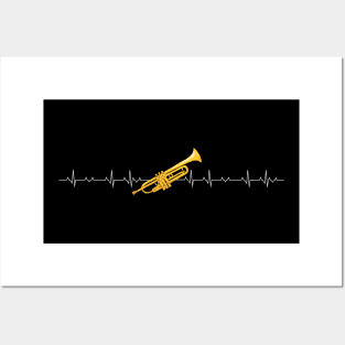 Trumpet heartbeat Posters and Art